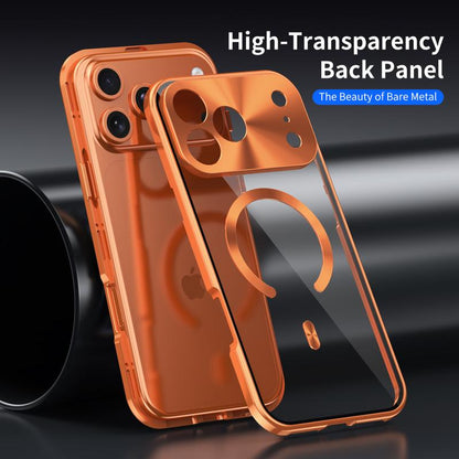 [Not All-Metal and Plastic Back Cover]Pc Back Cover - Metal Frame Protection - Protects Privacy - Screen Protector - Shock Resistance Function - Magnetic Charging - Magsafe Charging Protection Case for Ipad 17 - 12 - Magsafe Charging Protection Case for I