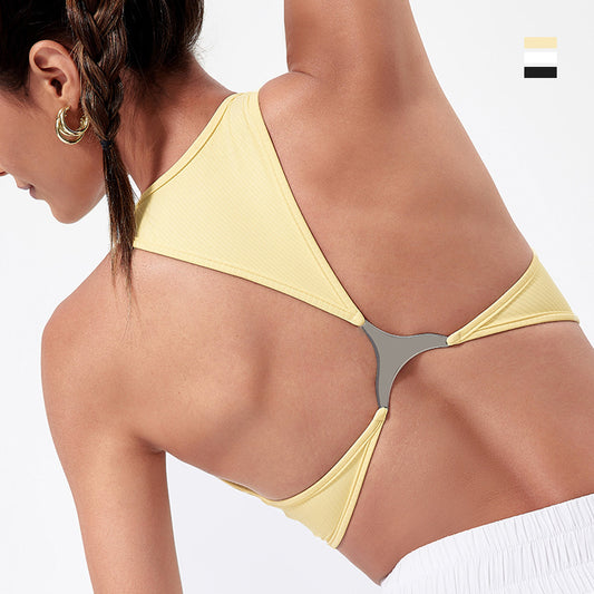 Women's shockproof sports yoga vest